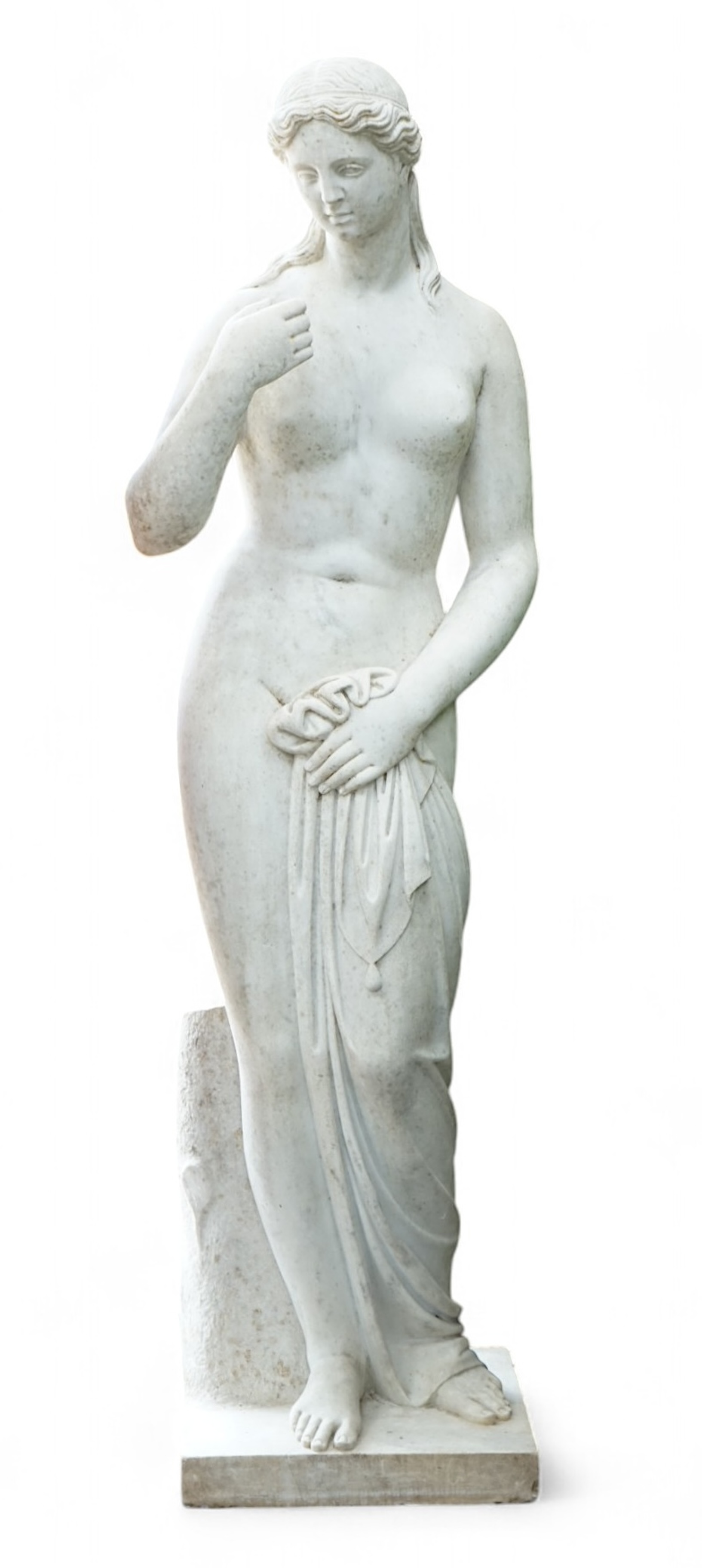 After the Antique, a large 19th century reconstituted marble figure of Venus